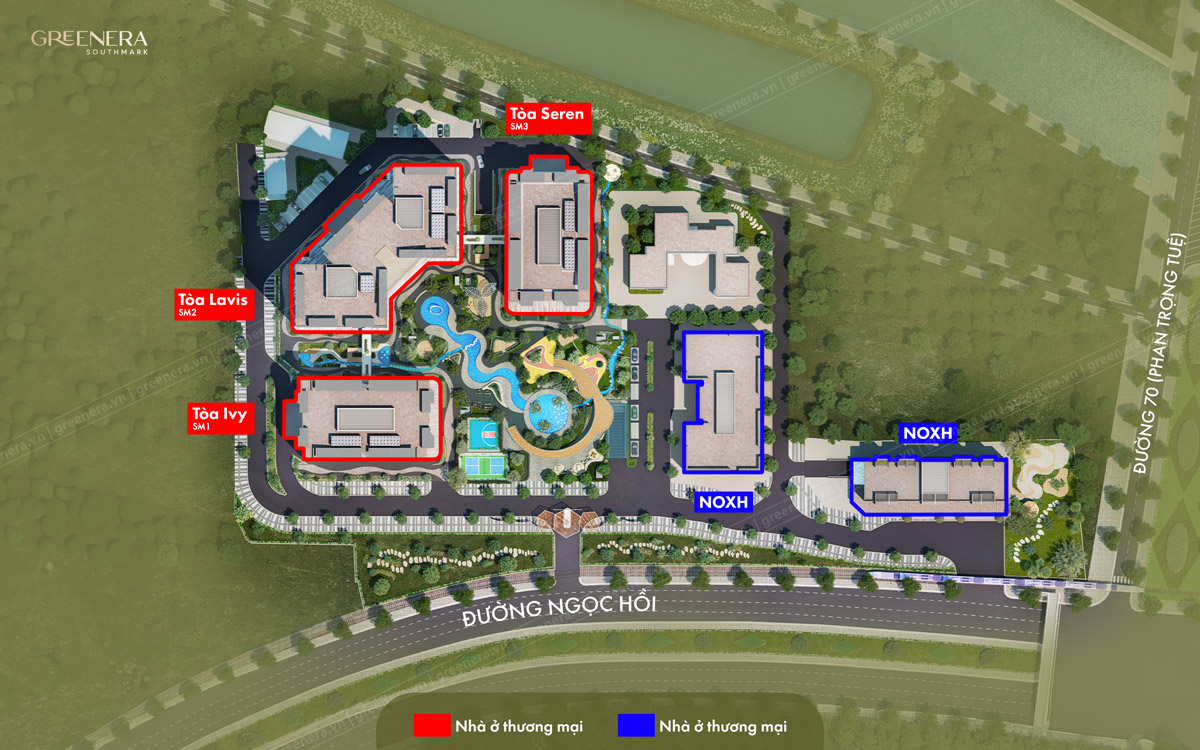 Mặt bằng Greenera Southmark